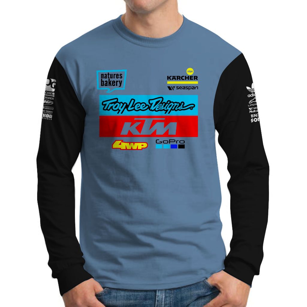 Kaos Lengan Panjang KTM Mtb Motor Trail Racing