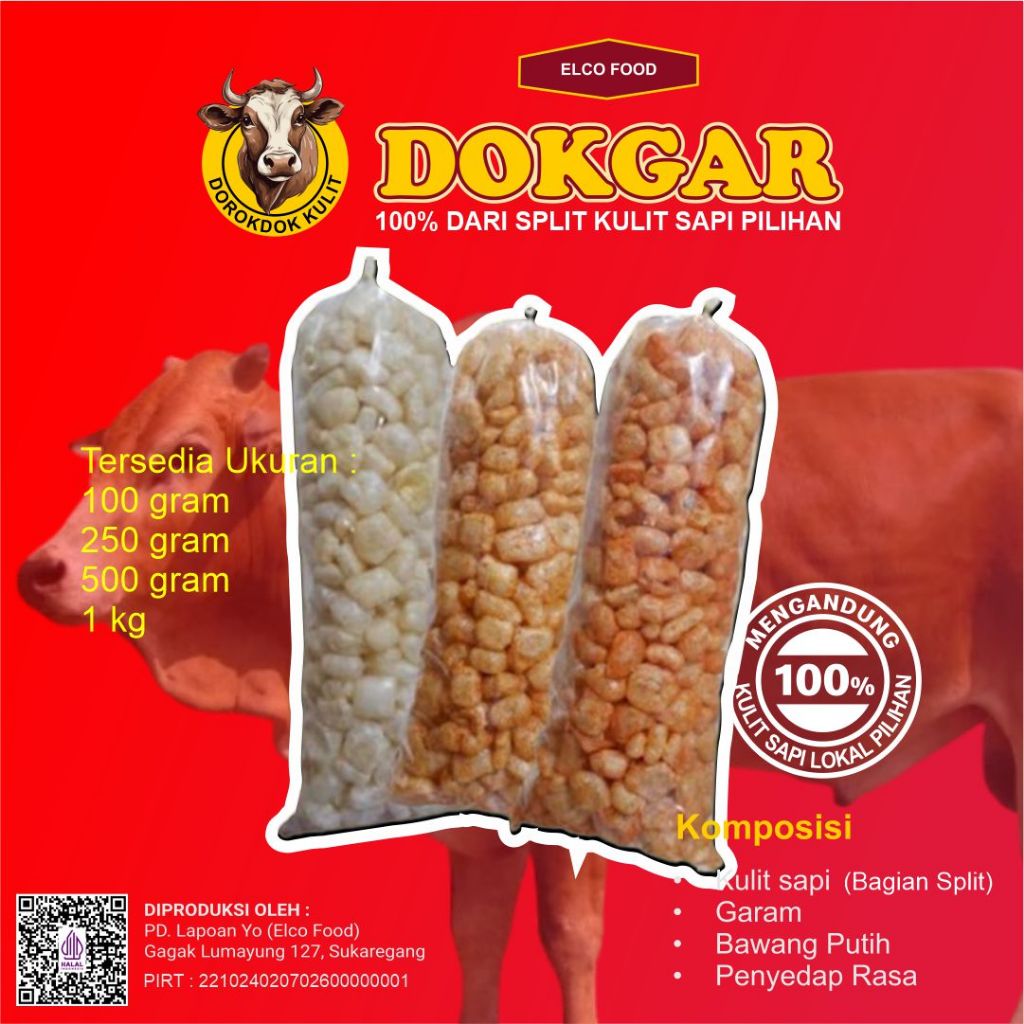 

Kerupuk Dokgar - Kerupuk Kulit Sapi Asli Kerupuk Rambak Dorokdok