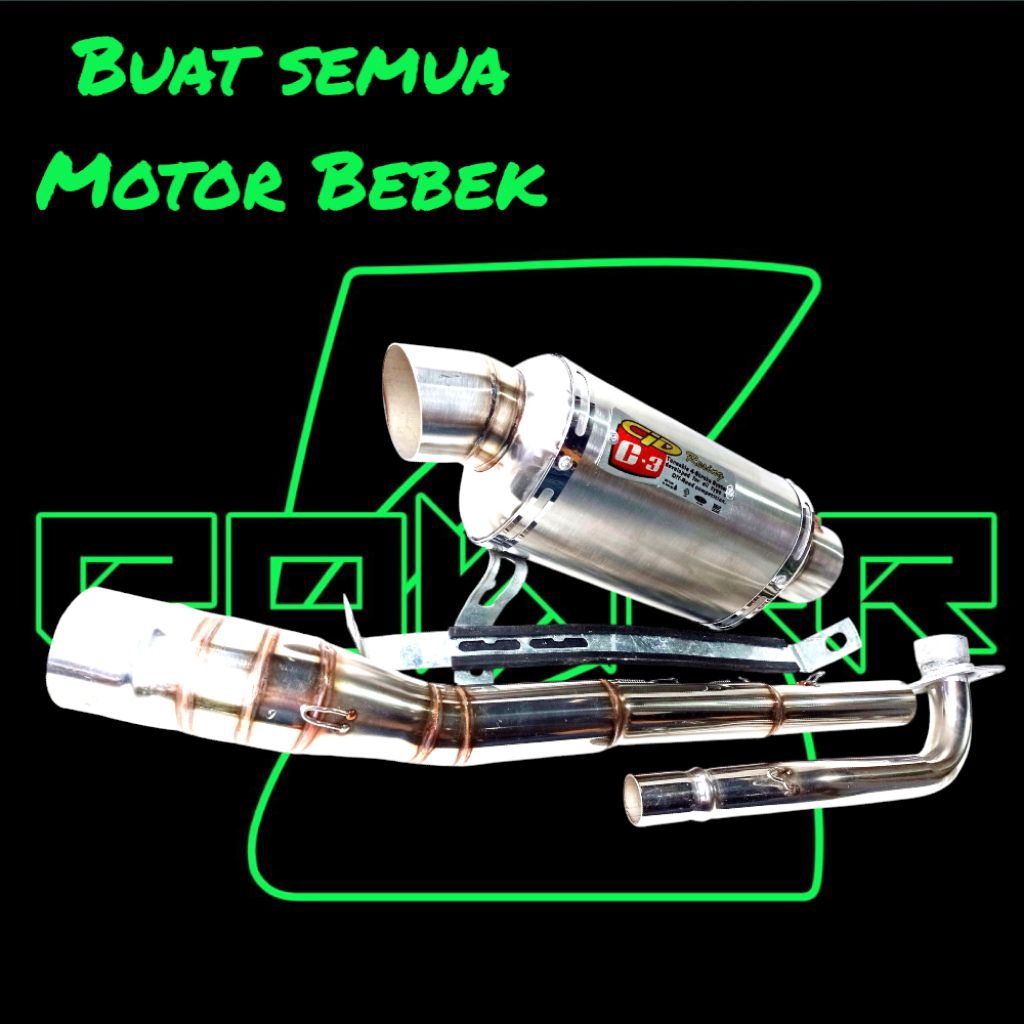 KNALPOT RACING CLD C3 OVAL ALL MOTOR BEBEK SUPRA,VEGA,JUPITER,ASTREA(NETRAL),REVO,SMASH,KARISMA,BLAD