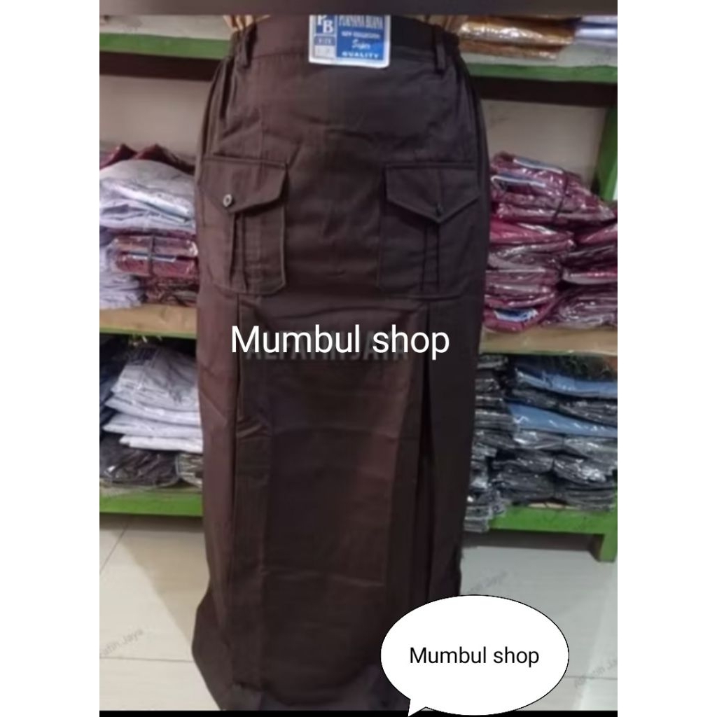 Rok Pramuka belah dua depan saku dua, seragam Pramuka,seragam SMP SMA