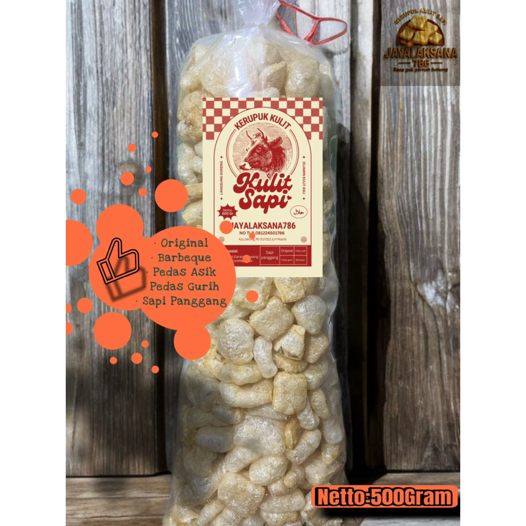 

1 Ball kerupuk kulit sapi asli Dorokdok renyah gurih tanpa pengawet snack camilan asin halal viral murah Food Pedas Kering Cemilan Rambak Krupuk Crispy