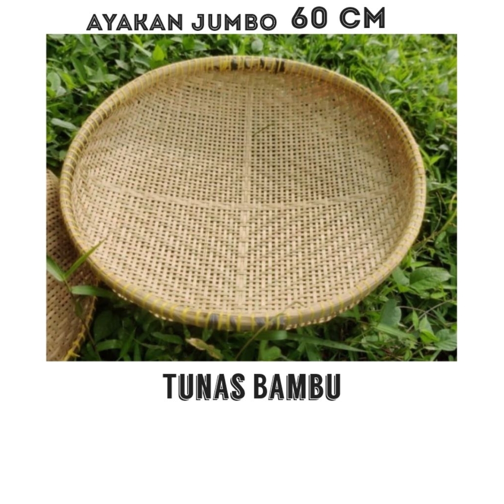 Ayakan bambu 60 Cm Irik Anyaman Bambu Besar Grosir Murah Nyiru Ayakan Bambu