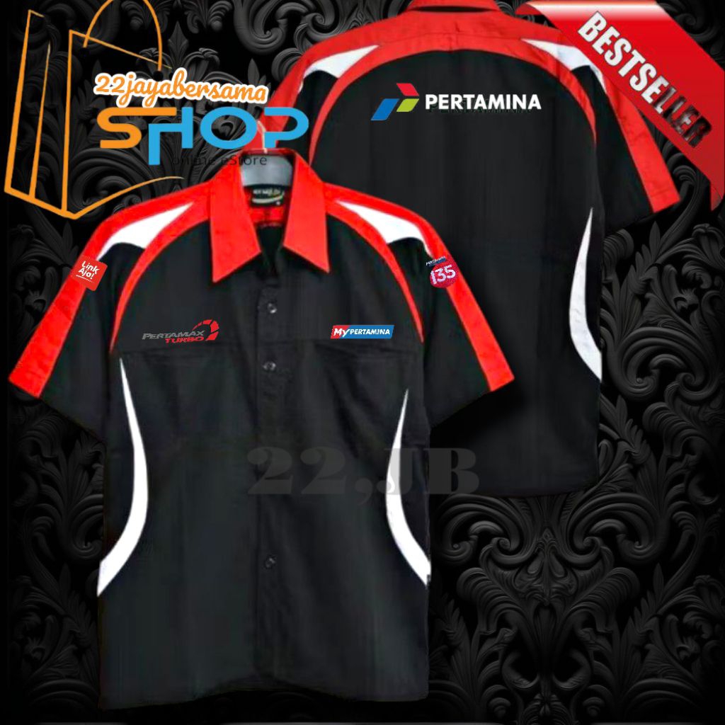 Kemeja My Pertamina • Baju Kemeja My pertamina Terbaru Lengan Pendek Full Bordir