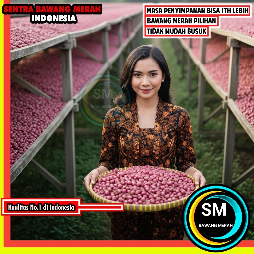 

1KG BAWANG MERAH SUKOMORO BERKUALITAS 1 KG