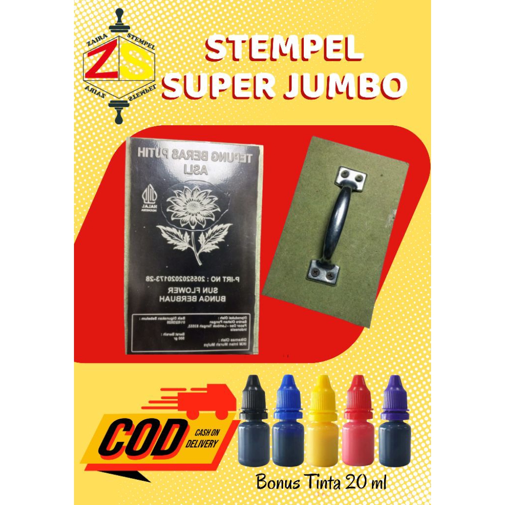 

Stempel Custome Jumbo 15x17 cm Free Tinta 50 ml