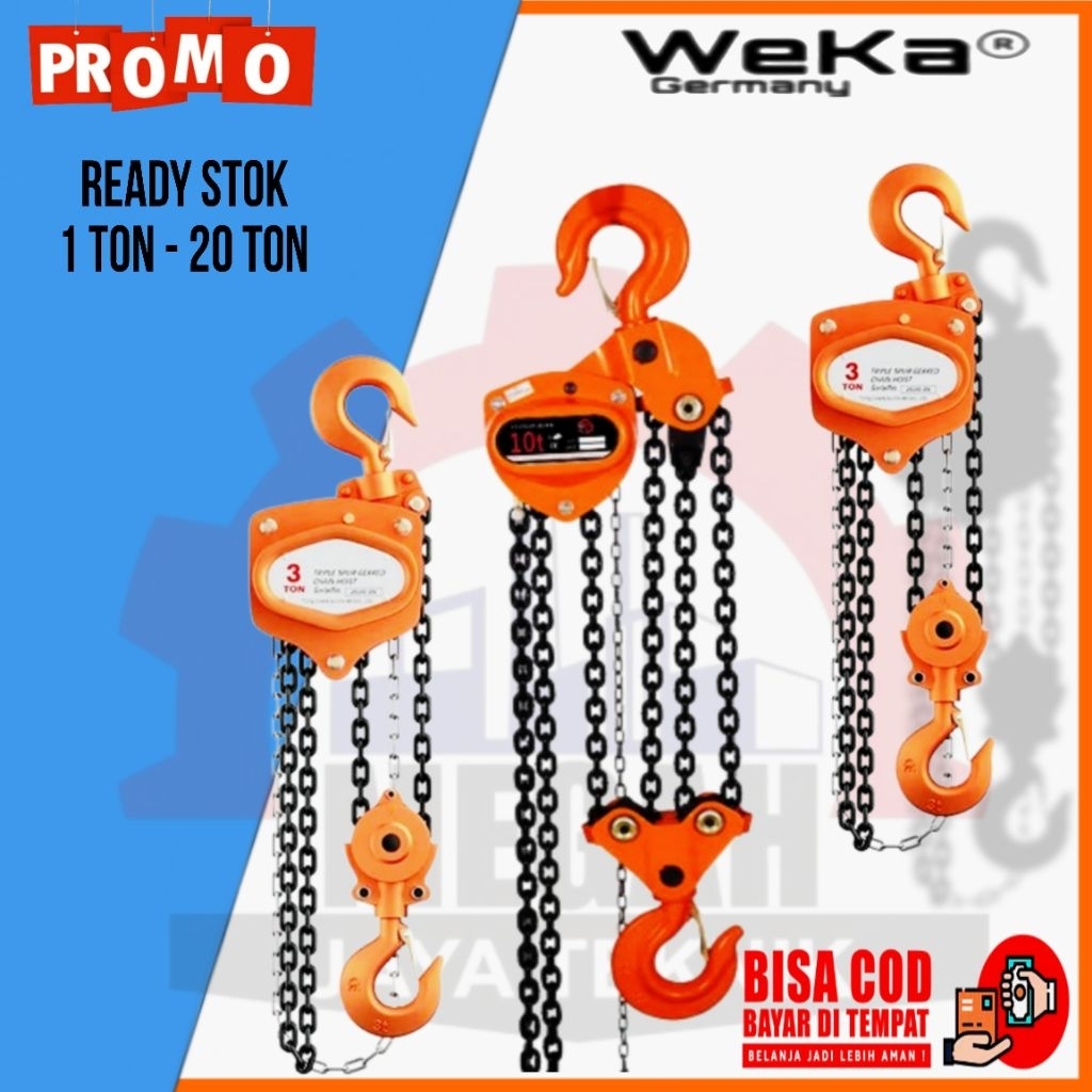chain block ataw takel 2 ton 15 meter weka germany