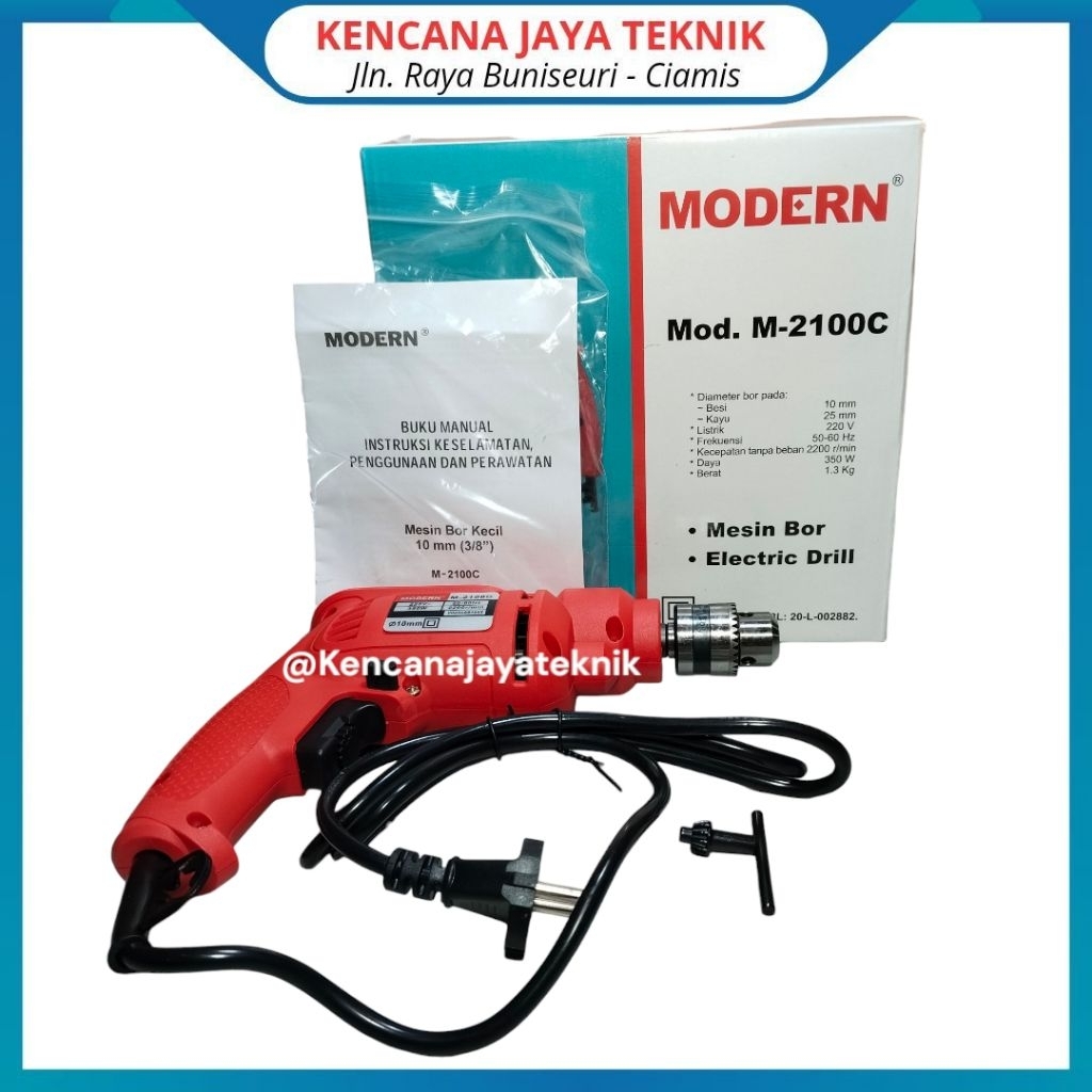 Mesin Bor Listrik Modern M2100C Original Multifungsi