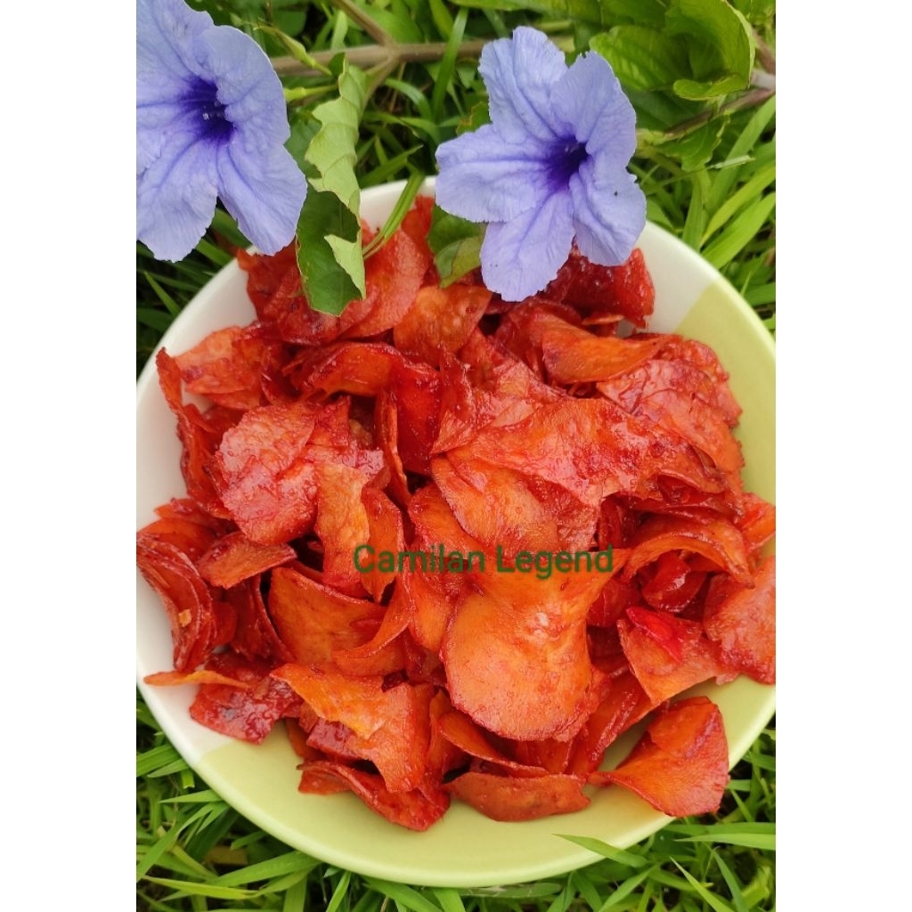 

Keripik singkong pedas sambal Sinjai 500gr Doyan keripik singkong sambal basah