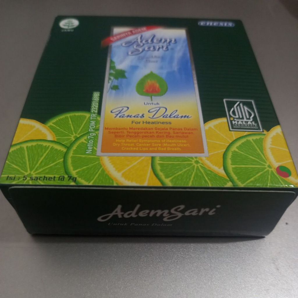 

Adem Sari isi 5 sachet