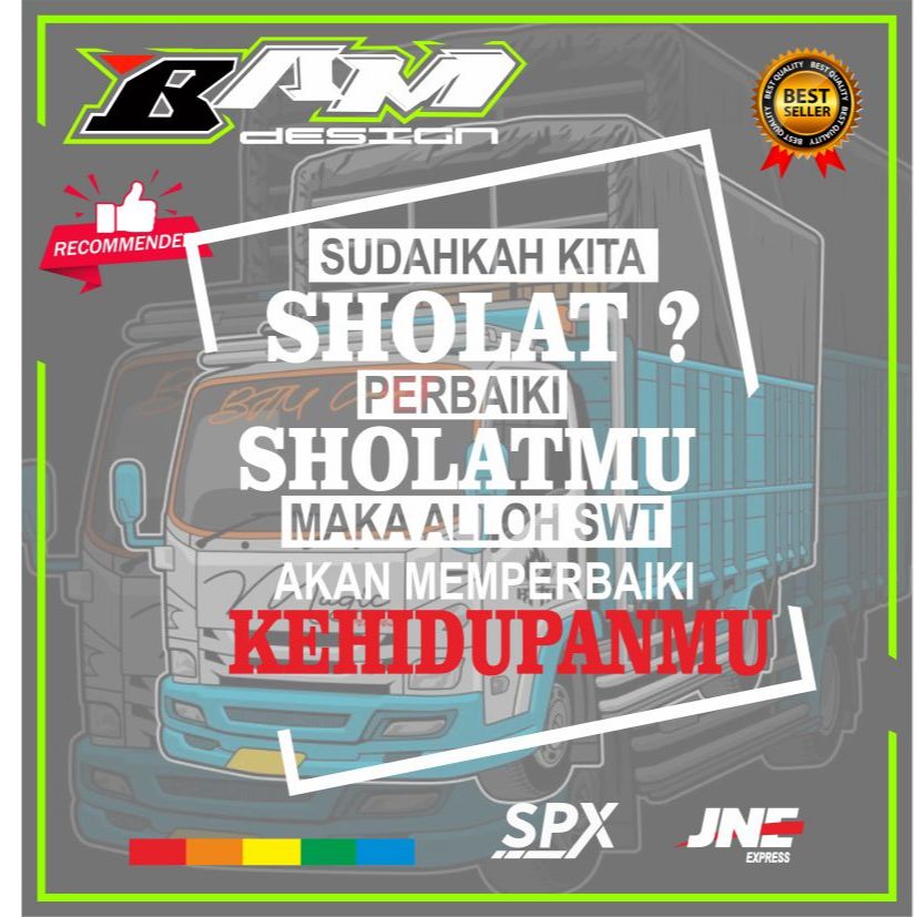 (COD) Cutting Stiker Kaca Truk Mobil Canter Pick up L300 Body Variasi Kaca Bodi Stiker pintu belakan