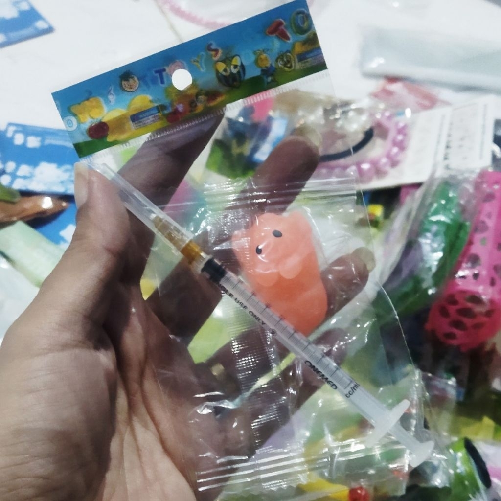 squishy suntikan mini / mainan squishy suntik kecil