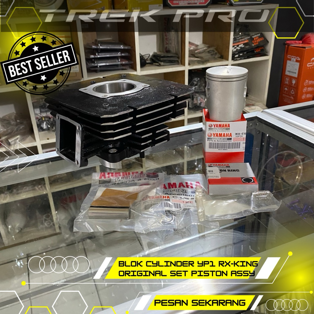 BLOK BORING / CYLINDER YP1 ORIGINAL SET PISTON ASSY RX-KING