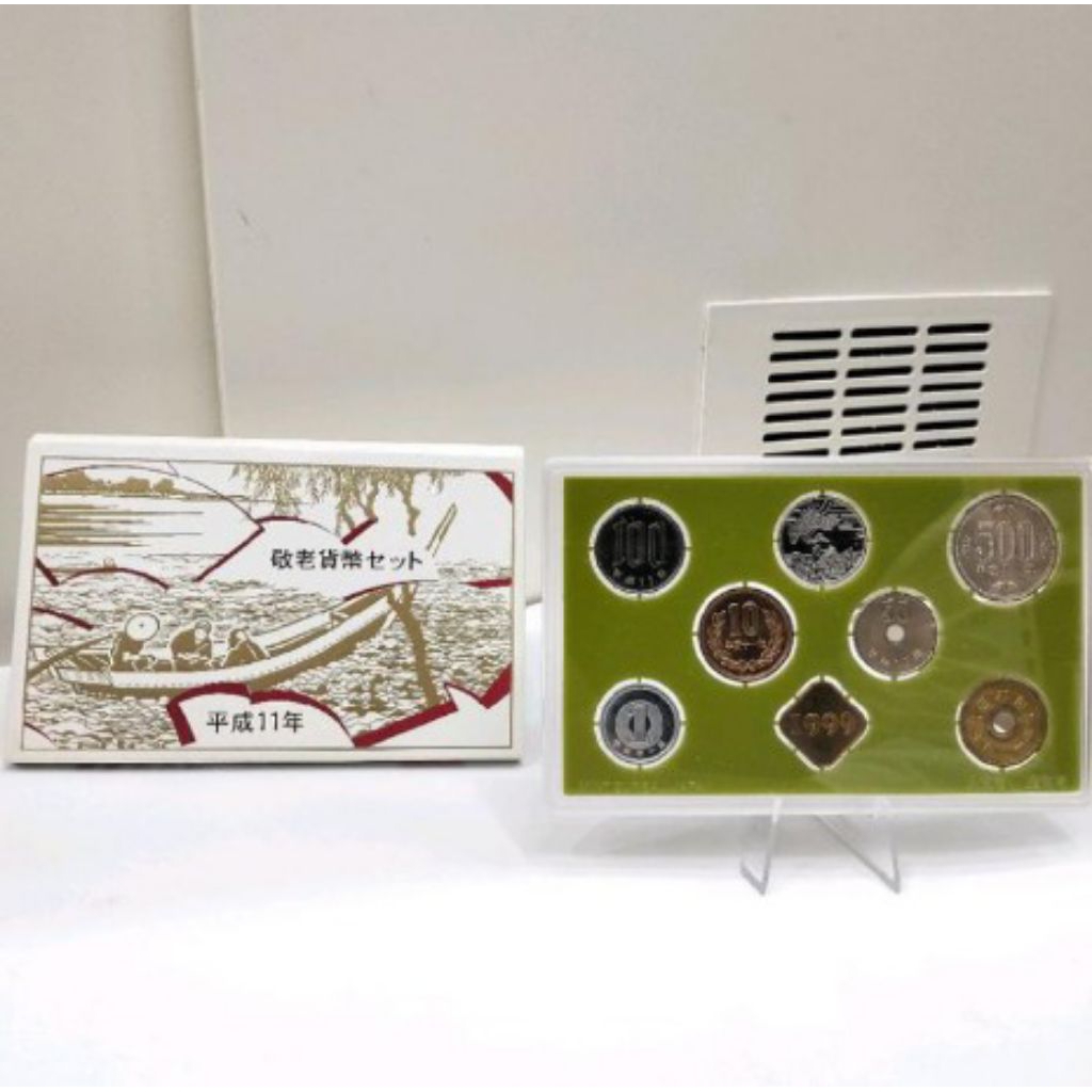 Koin Set Perak Jepang Seri Respect For The Aged Tahun 1999 Shio Kelinci Japan Mint
