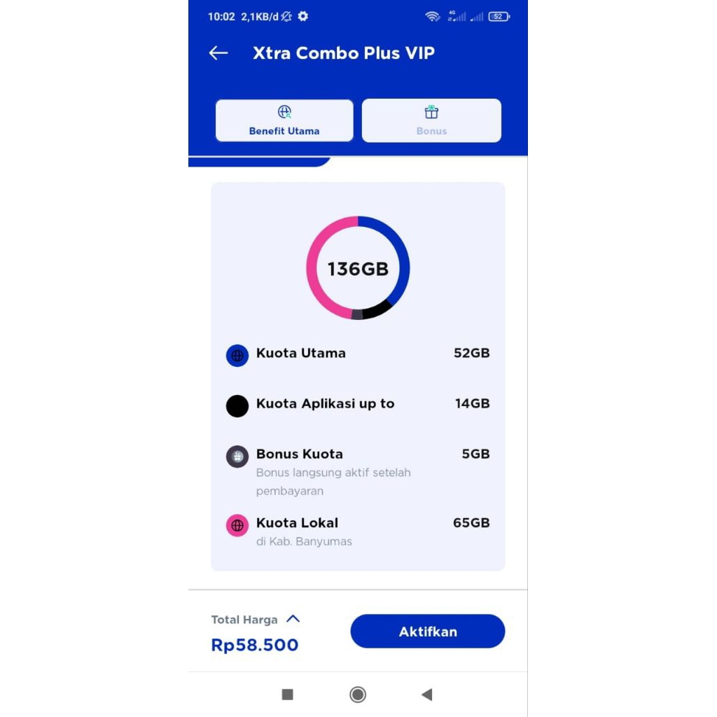 XL Xtra Combo Plus VIP disc 70%