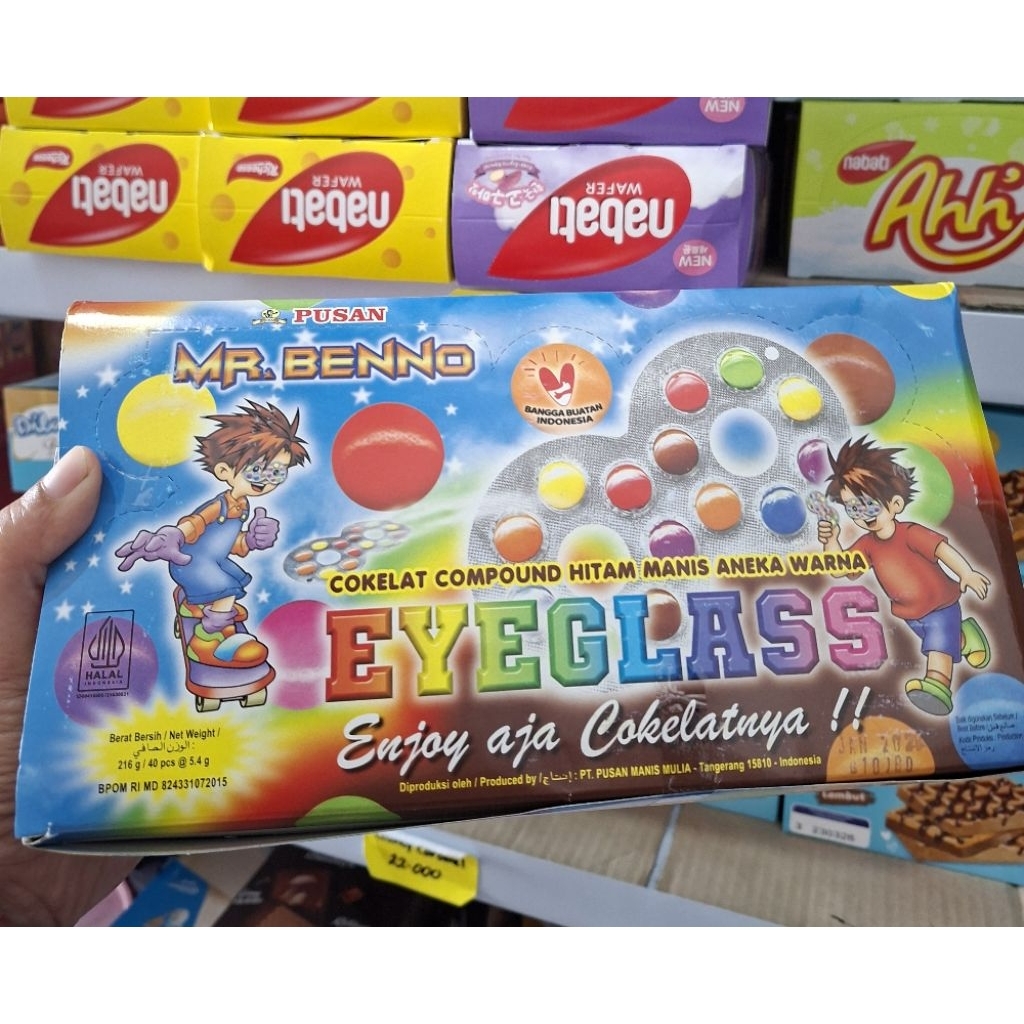 

Permen Coklat Kacamata Eyeglass 1 box isi 40pcs
