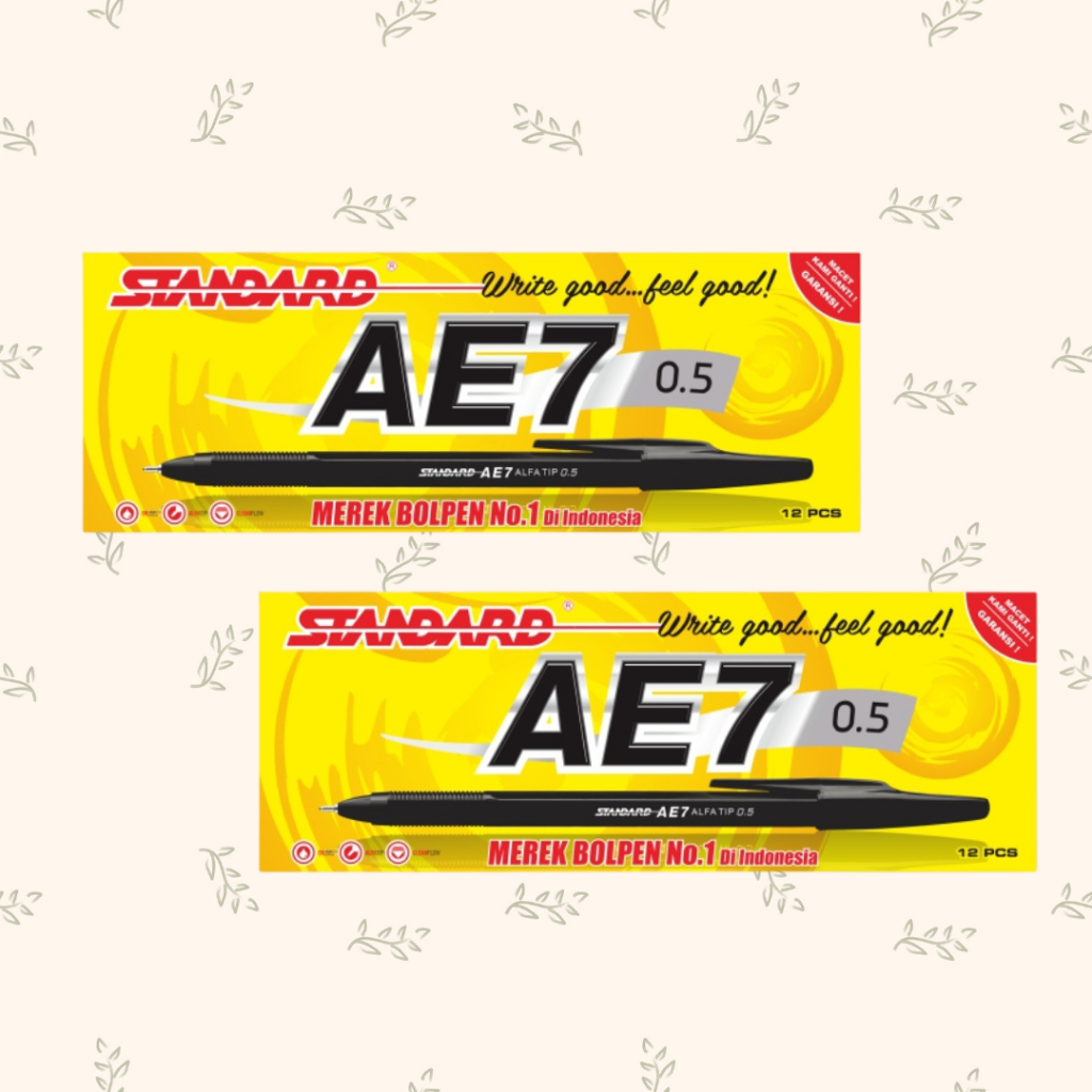 

Pulpen Standard AE7 Hitam 1 PACK ISI 12 PCS
