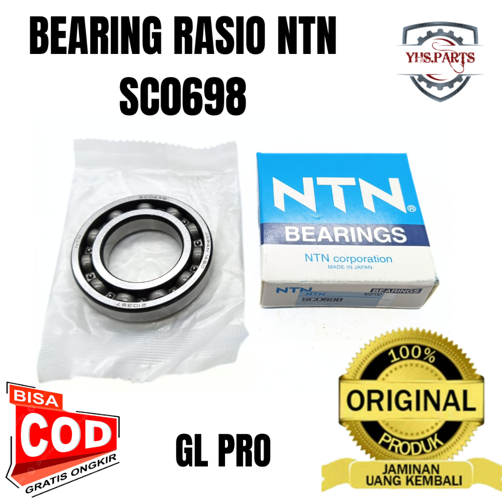 ASLI ORIGINAL BEARING RASIO NTN SC0698 GL PRO