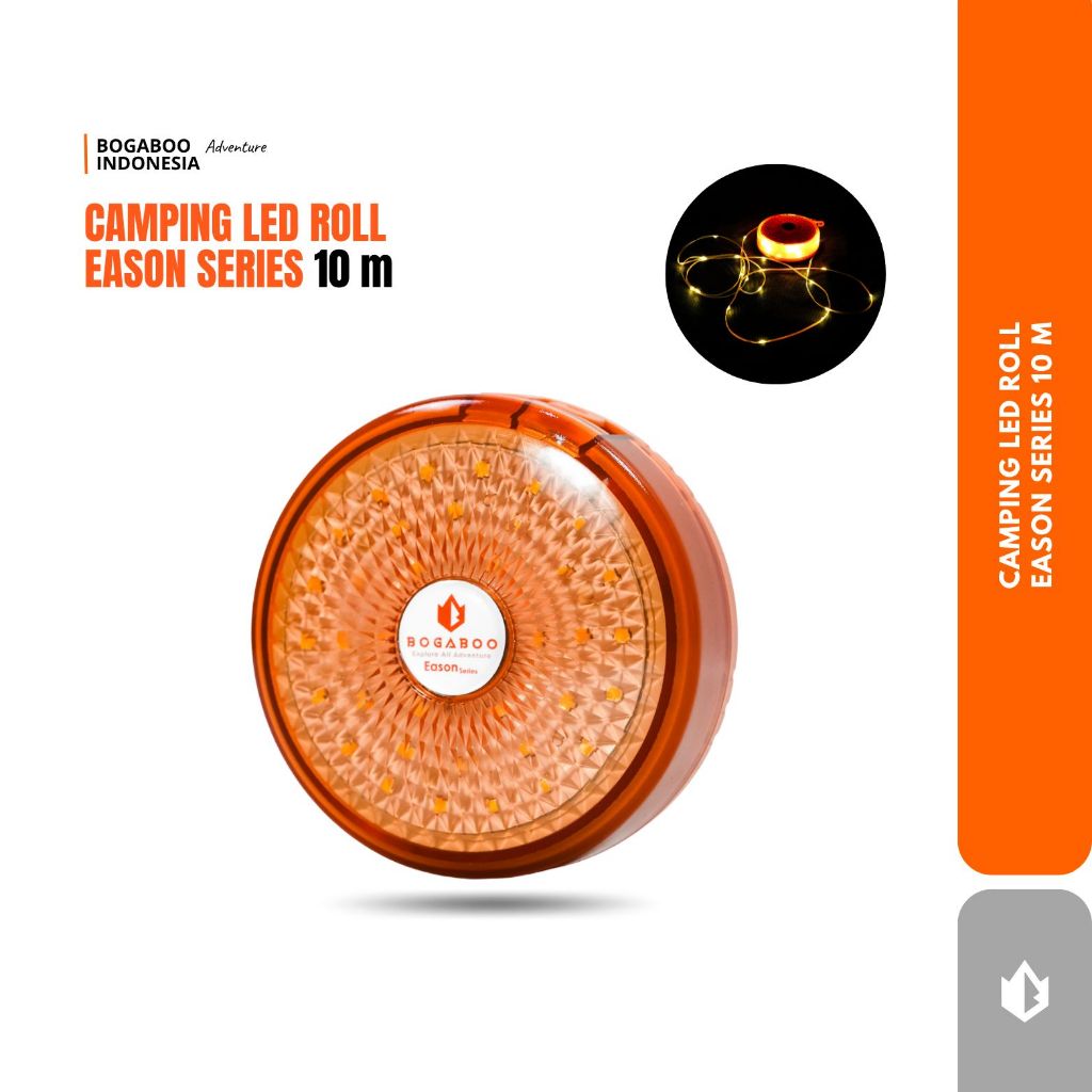 BOGABOO EASON Multifunction LED Roll 10 m / Lampu Tumbler LED - Lampu Tenda Camping Hiking - lampu t