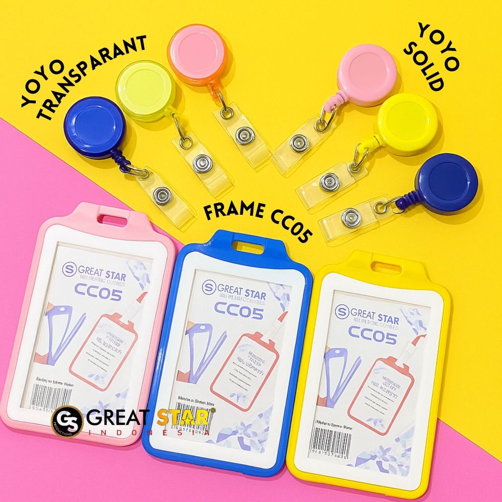 

Frame Id Card CCO5 GREAT STAR + YOYO SOLID I YOYO TRANSPARANT