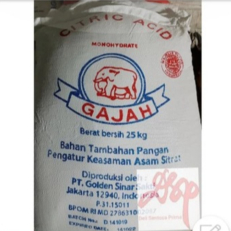 

Citric Acid atau Citrun Cap Gajah ex lokal Food grade sak 25 kg