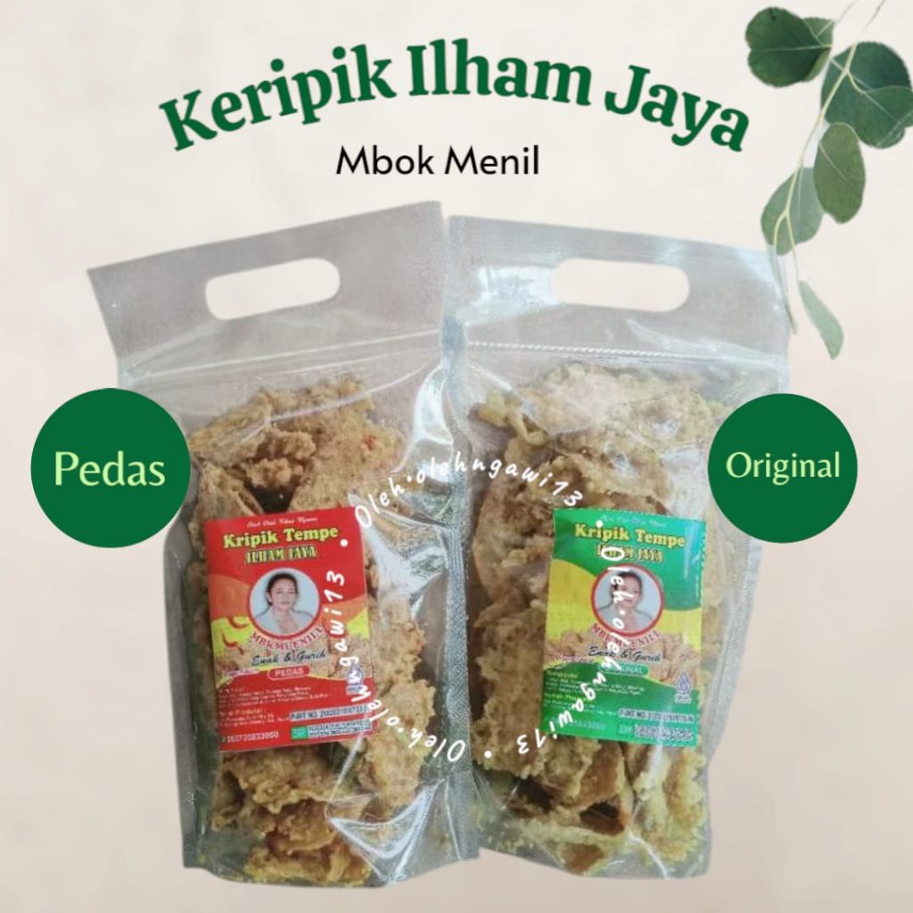 

KERIPIK TEMPE ILHAM JAYA, keripik tempe, KERIPIK TEMPE MBOK MENIL,OLEH OLEH NGAWI