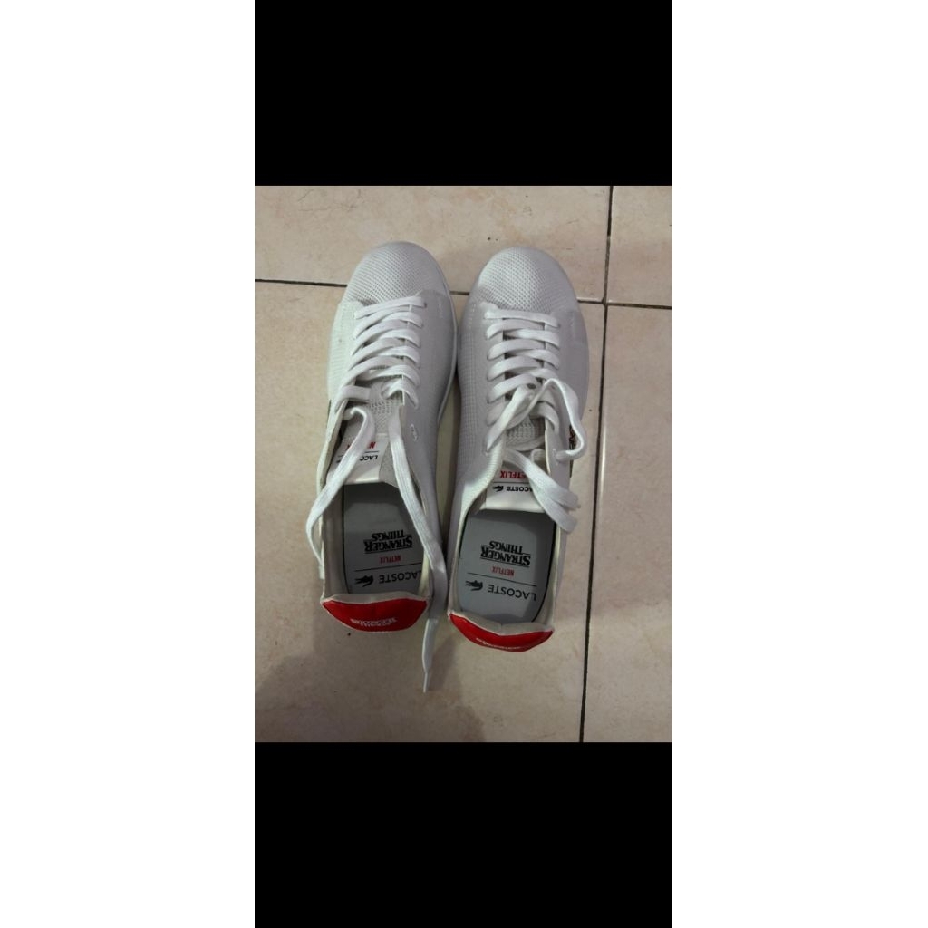 Preloved sepatu Lacoste x Stranger Things (Negotiable)