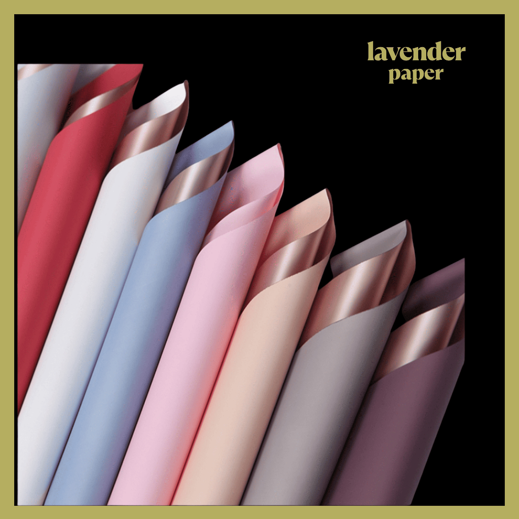 

Kertas Buket Bunga Dua Warna Bi Color Waterproff Flower Wrapping Paper Cellophane Waterproof KB024