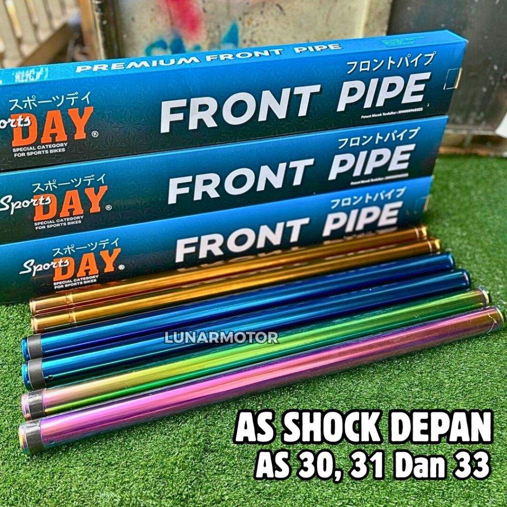 Promo AS Shock Depan Blue Gold AS 30 31 33 PNP RX King Megapro CB GL Vixion Ninja R SS SportsDay Set