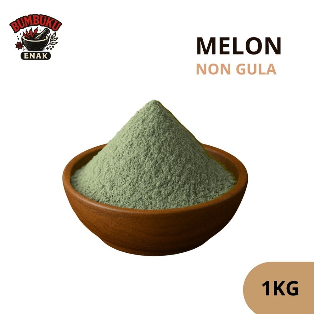 

Bubuk Minuman Rasa Melon Non Gula 1KG – Bumbu Tabur Minuman Rasa Buah Segar Tanpa Pemanis, Cocok untuk Diet & Usaha F&B