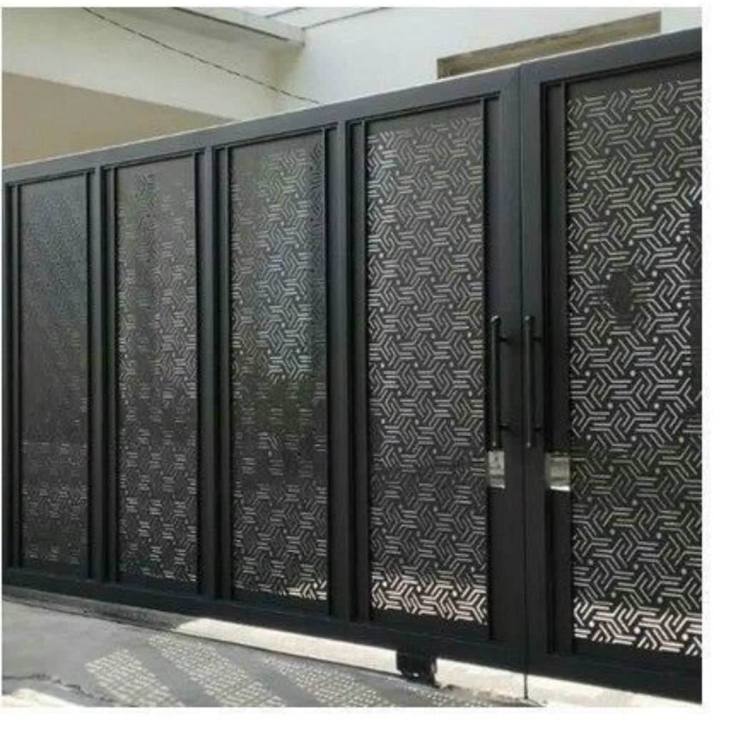 Pagar Minimalis Cutting Laser Gerbang Model Terbaru