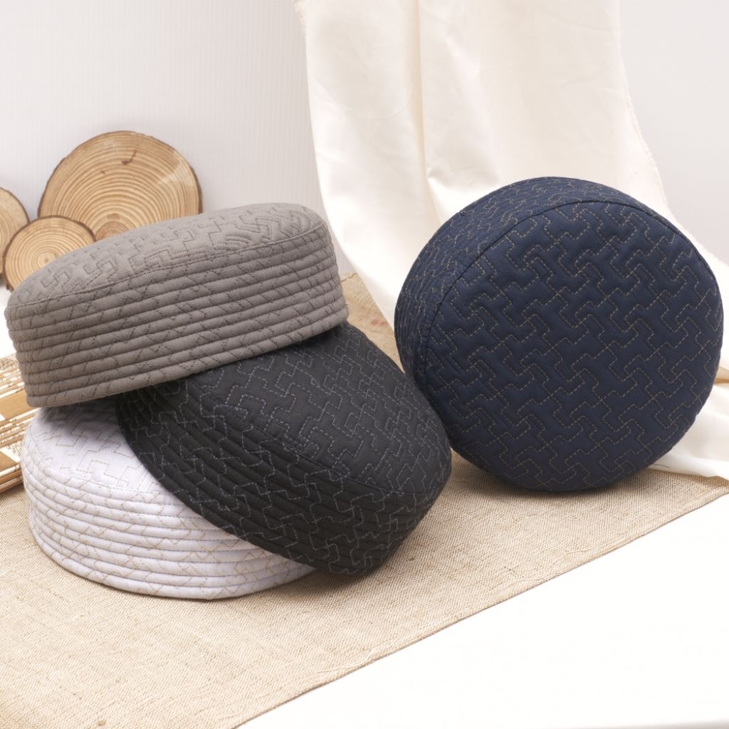 Kopiah MALAWI MUQADDAS Bordir Premium Ori Pakistan | Peci Songkok Malawi Viral Motif