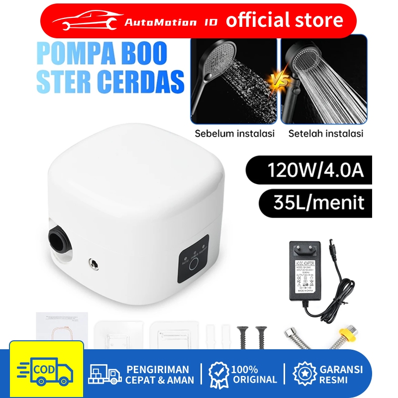 Pompa Booster Air Otomatis Pendorong Shower Water Heater Mesin Pendorong