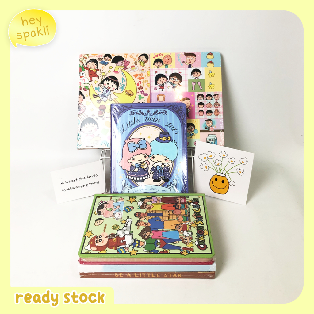 

notebook / buku catatan - maruko shinchan & other (A5) karakter kartun lucu buku catatan sekolah
