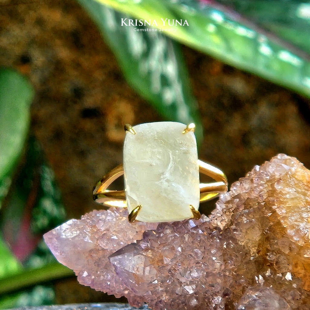 Natural Libyan Desert Glass Ring
