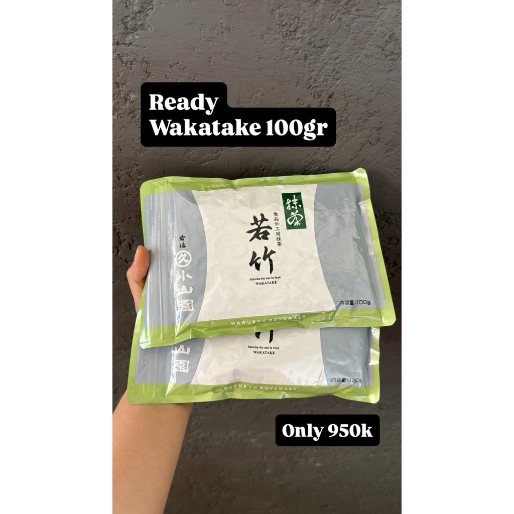

Marukyu Koyamaen Wakatake 100 gram/ Matcha Powder Jepang