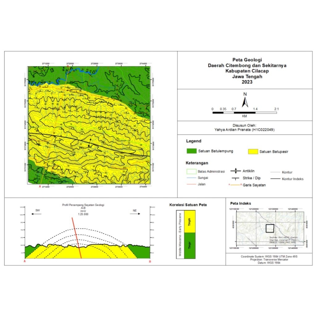 Jasa Pembuatan Peta Geologi, Peta Geomorfologi, Peta Lintasan, Peta Persen Lereng