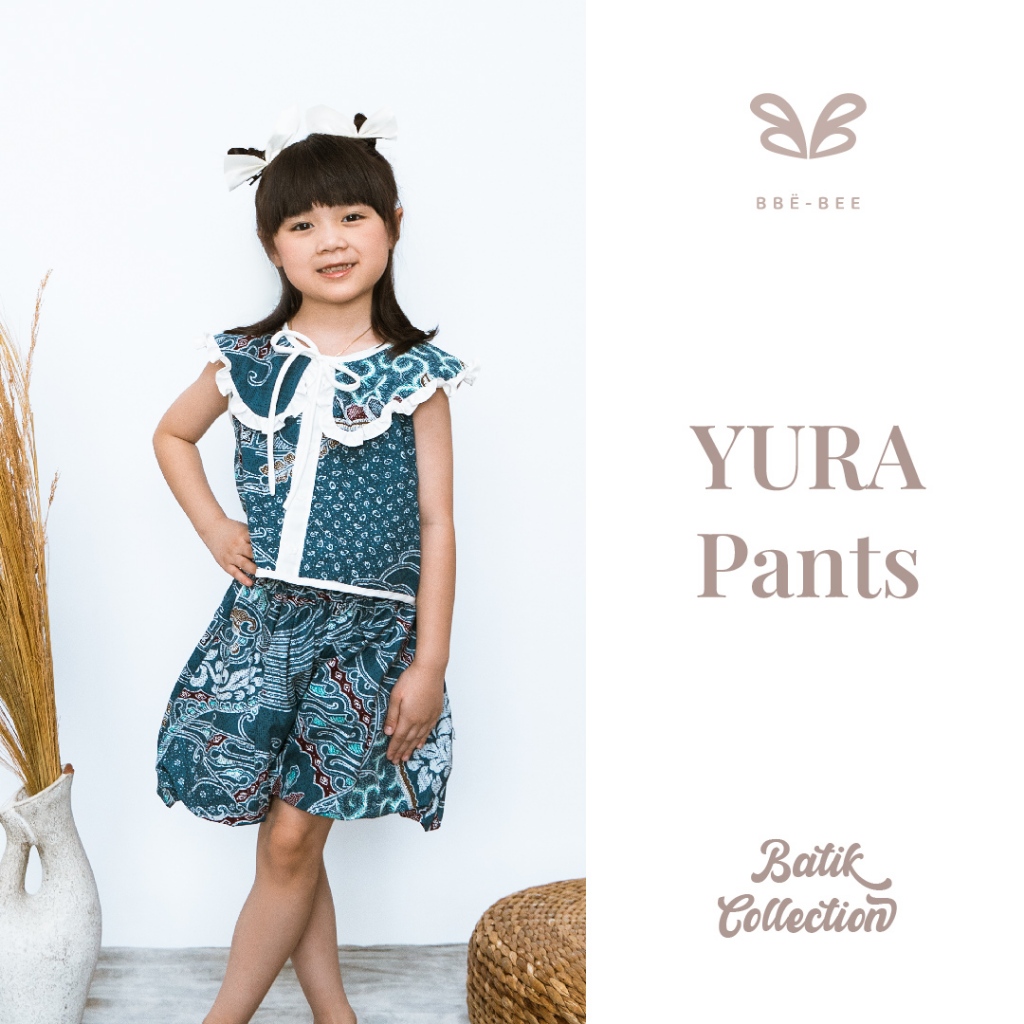 BBË-BEE Batik YURA Pants (Celana Batik Anak Perempuan/Celana Batik Anak/Celana Pendek Anak Perempuan
