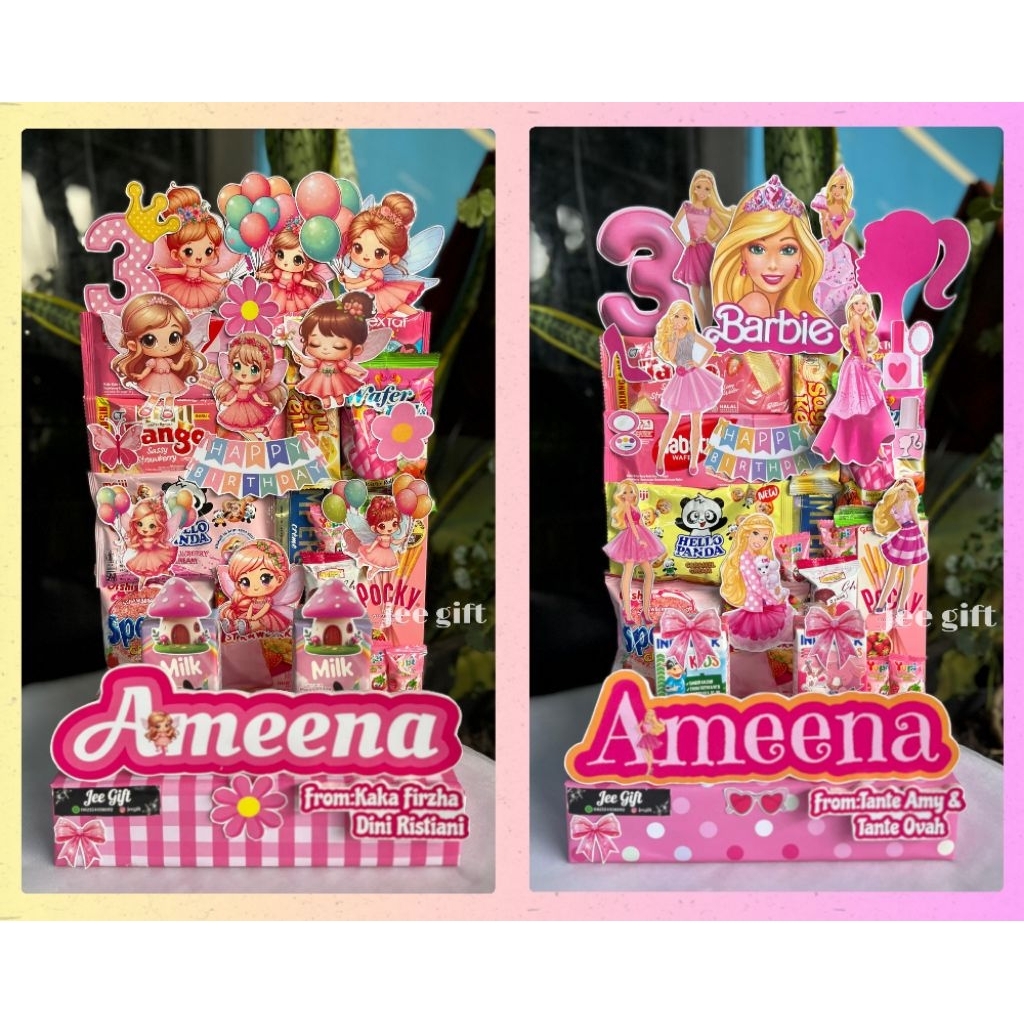 

Mading snack karakter mini/ Tower snack/snack cake/hadiah ultah anak/kado/hampers