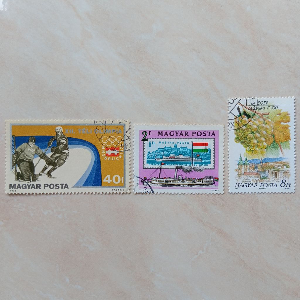

Perangko Prangko Jadul Hungaria Hongaria Magyar Posta CTO Seri Campur 3 Pcs 1975-1991 - YN2606