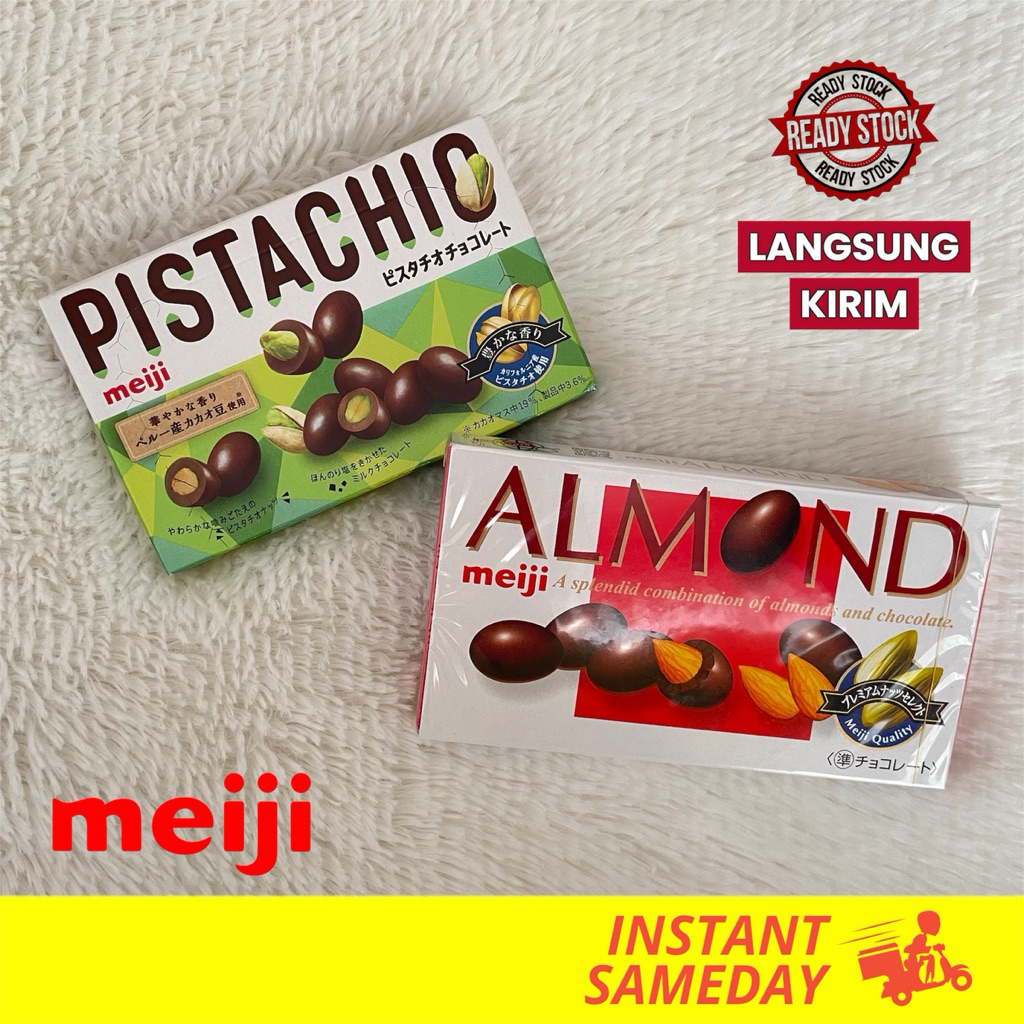 

Cokelat Meiji Pistachio Almond Original Jepang