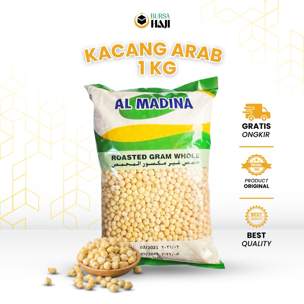 

Kacang Arab Panggang 1 kg Chickpea Original Oleh Oleh Haji dan Umroh Cemilan Sehat untuk Diet