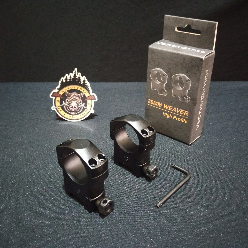 MOUNTING VECTOR OPTICS OD30 REL 22 TINGGI / MONTING TELESKOP OD30 REL 22 (SC2128)