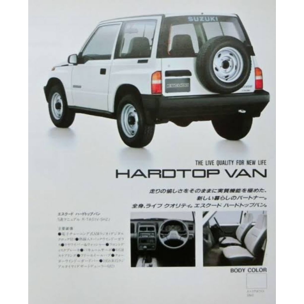 Velg Kaleng "sakura" Suzuki Escudo Vitara Sidekick 15"