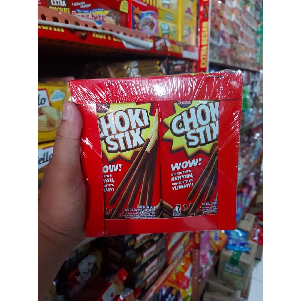 

CHOKI STIX MAYORA ISI 12 SACHET PER PACK