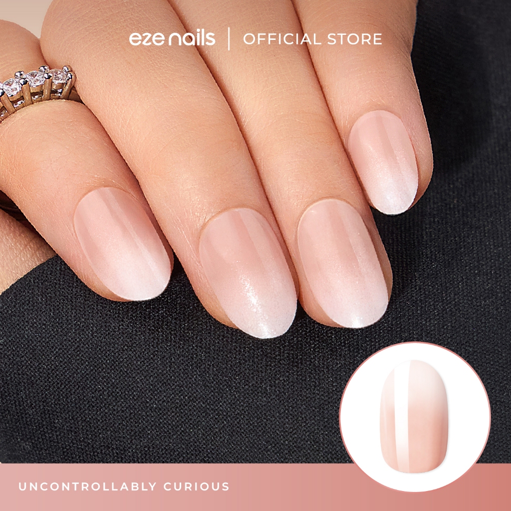 Uncontrollably Curious - Eze Nails Spot On Manicure (Kuku Palsu Tempel + Jelly Bond)