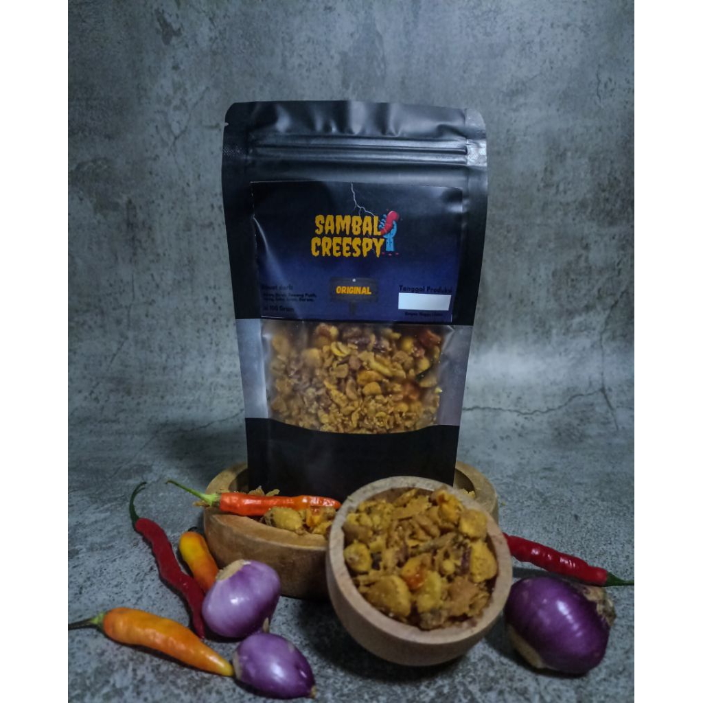 

Sambal Creespy/Kering/Krispi Rasa Original - Bawang Cabai Pedas Goreng Kering 100Gram
