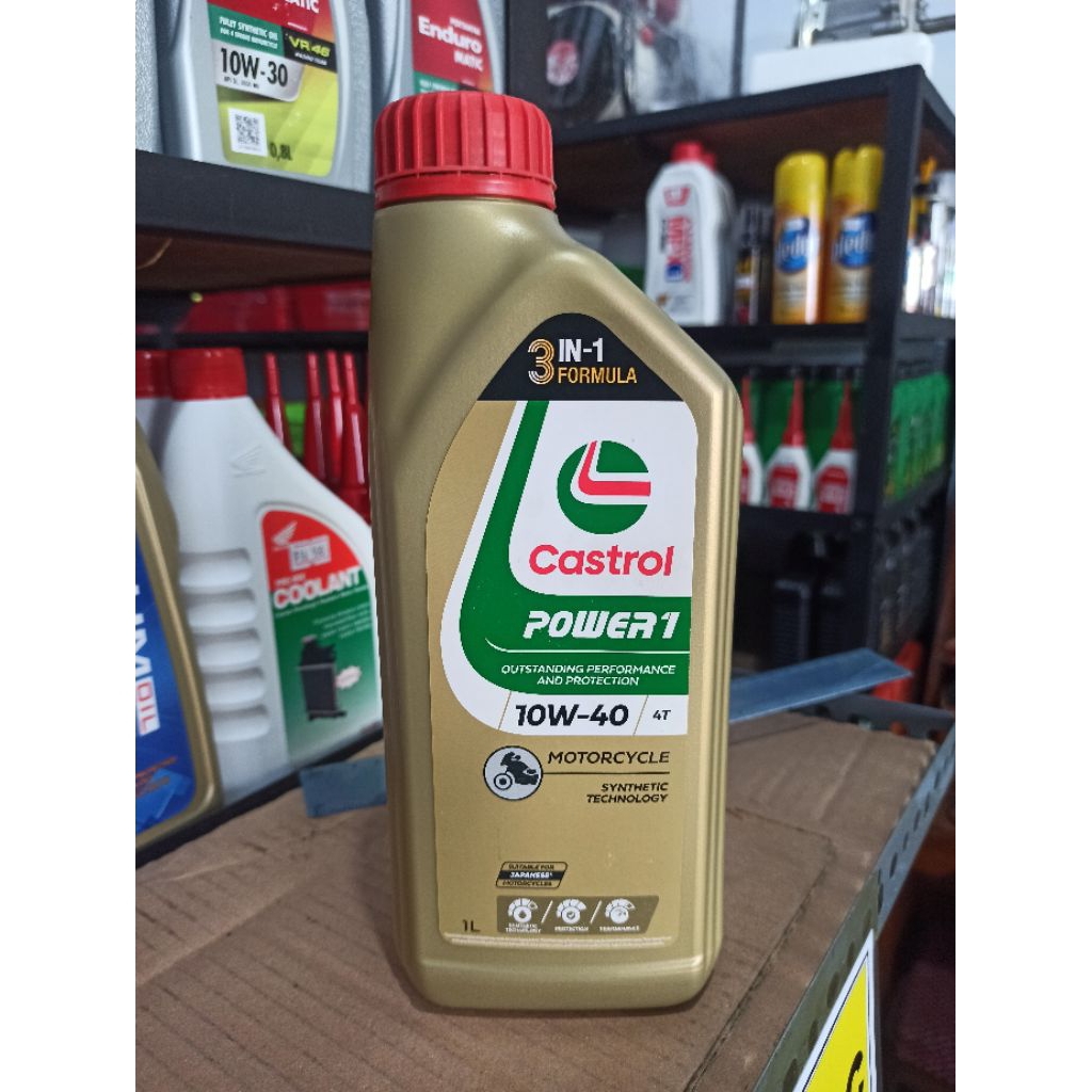 Oli oil Castrol Power1 4T. 1L cub&sport/ Castrol gold Original100℅
