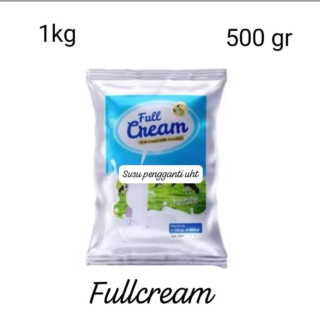 

Susu Bubuk Milk Powder fullcream Asli Pengganti Susu UHT UK 1kg