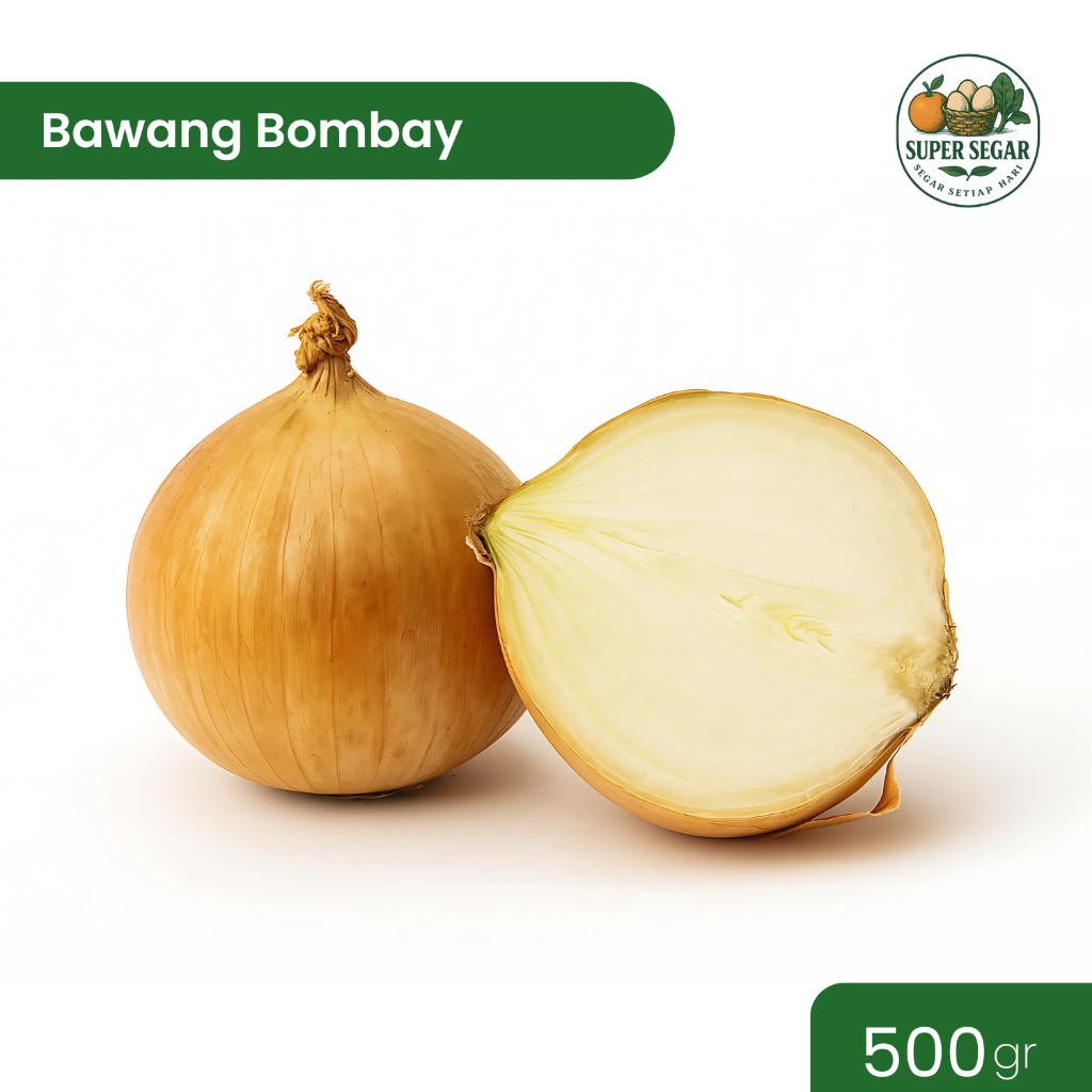 

Bawang Bombay 500-1000gr Super Segar