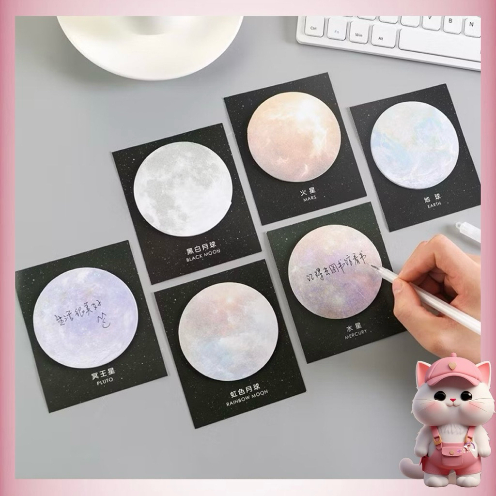 

N248 Sticky Note Planet Series / Memo Notes Stationery Untuk Kantor Sekolah / Penanda Buku / Penanda untuk Kantor Sekolah Kuliah / Sticky Notes Aesthetic
